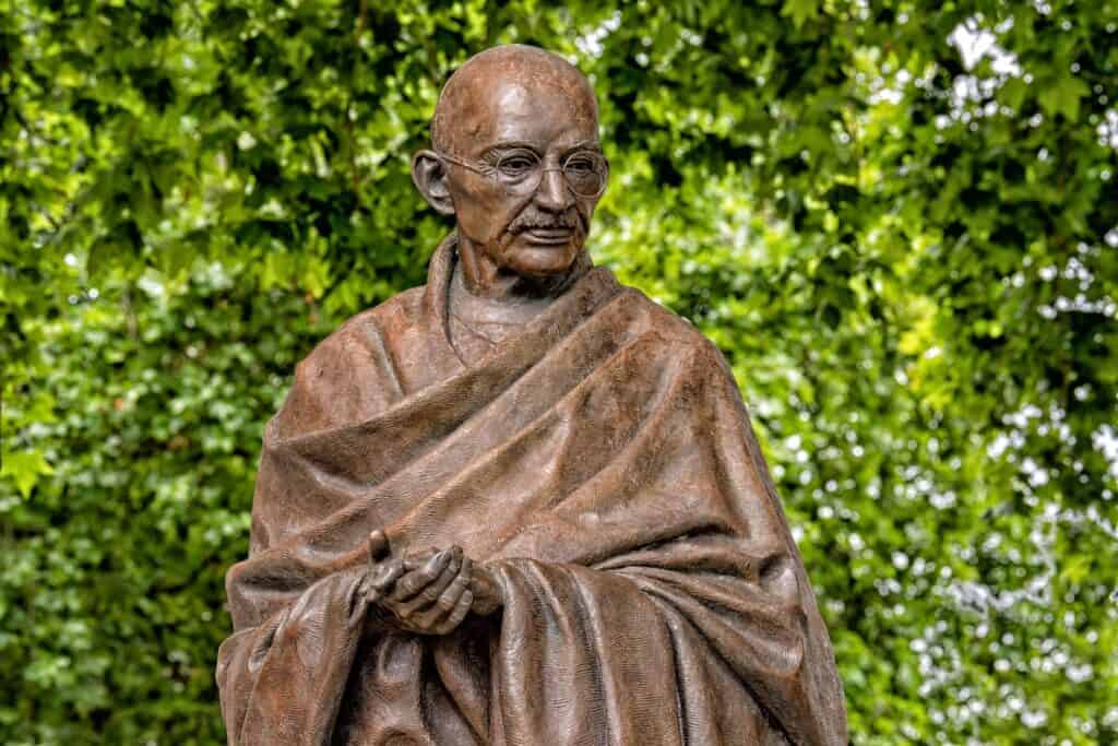 london-england-july-15-2017-ghandi-statue-in-london