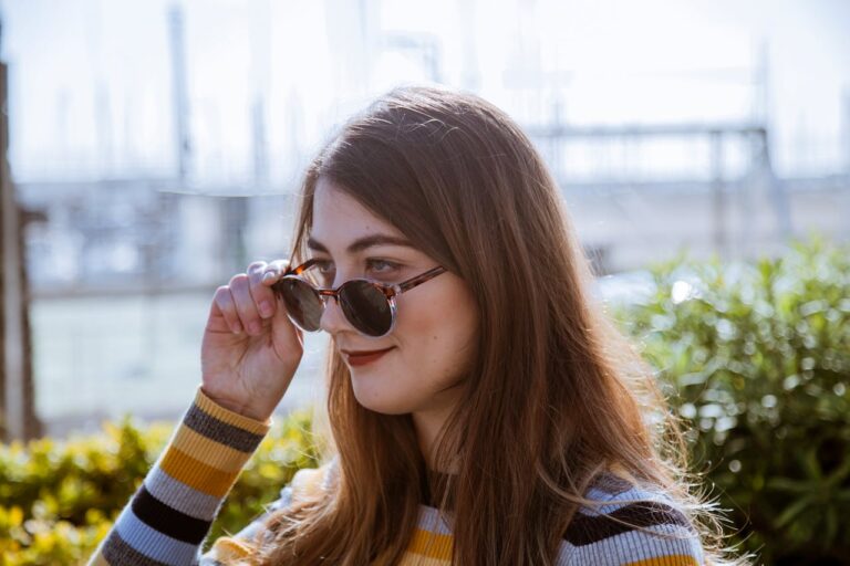 woman wearing shades